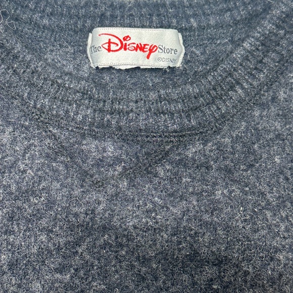 The Disney Store Vintage Black Wool Sweater Medium? Mickey Outdoors Pluto - Picture 12 of 12